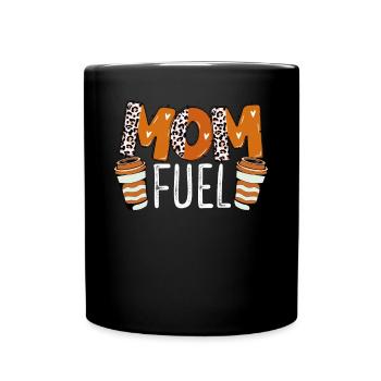 Mom Coffee Fuel - Full Colour Mug - black - Front