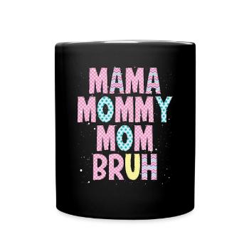 Süße Mama Wörter In Pink - Tasse einfarbig - Schwarz - Vorne