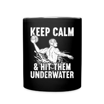 Wasserball Wasserball - Tasse einfarbig - Schwarz - Vorne