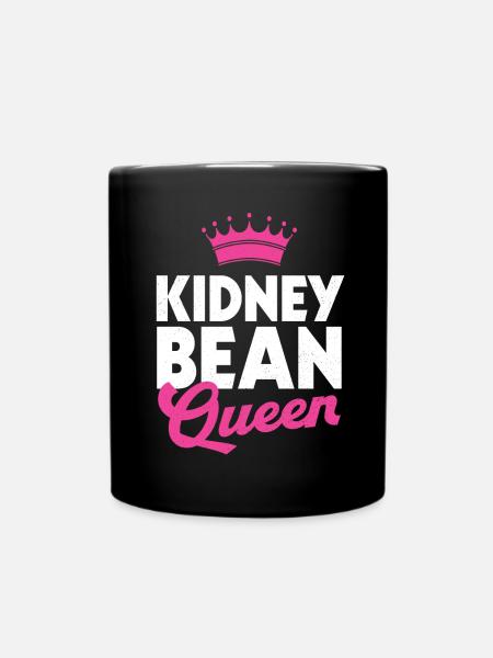 Kidney Bohnen - Tasse einfarbig - Schwarz