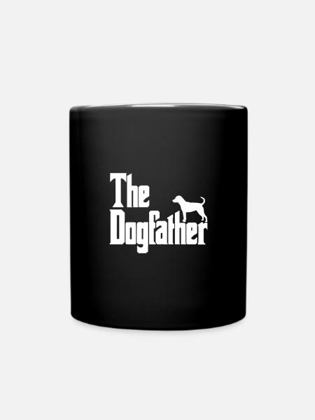 The Dogfather Patterdale - Full Colour Mug - black