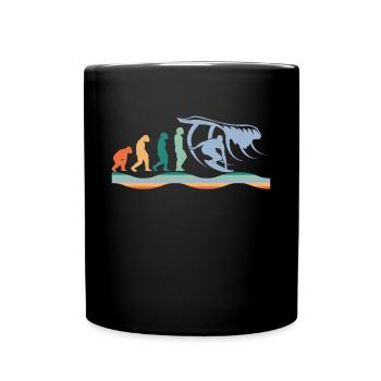 Surfer Sport Vintage Surfer Planche de surf - Mug uni - noir - Devant