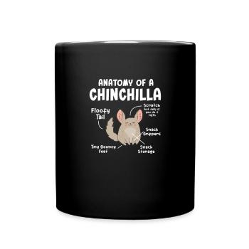 Chinchilla - Tasse einfarbig - Schwarz - Vorne