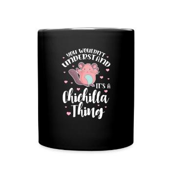 Chinchilla - Tasse einfarbig - Schwarz - Vorne