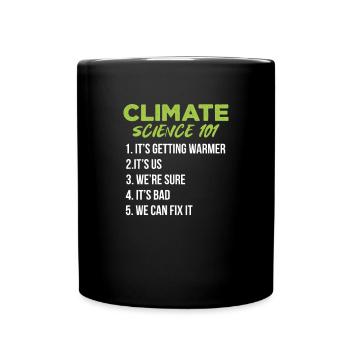 Climate change - Full Colour Mug - black - Front