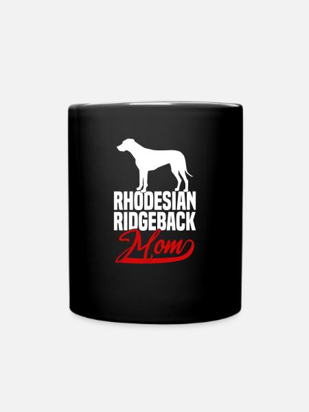 Rhodesian Ridgeback Mom - Tasse einfarbig - Schwarz