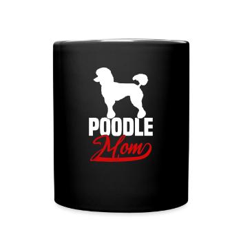 Poodle Mom - Tasse einfarbig - Schwarz - Vorne