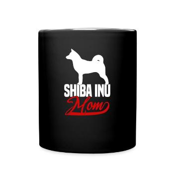 Shiba Inu Mom - Full Colour Mug - black - Front