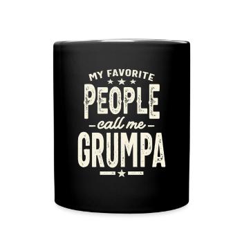 Mes personnes préférées m’appellent Grumpa - Papa Mou - Mug uni - noir - Devant