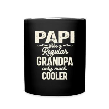 Papi comme un grand-père ordinaire, seulement plus cool - père - Mug uni - noir - Devant