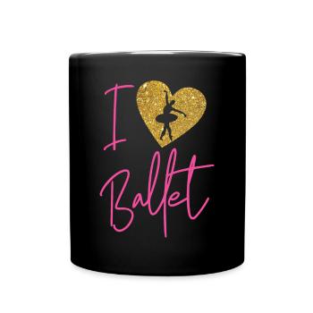 Ballet Dancer Dance Girl Ballerina - Tasse einfarbig - Schwarz - Vorne