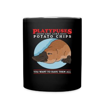 Platypus Platypus Platypus Gift - Full Colour Mug - black - Front