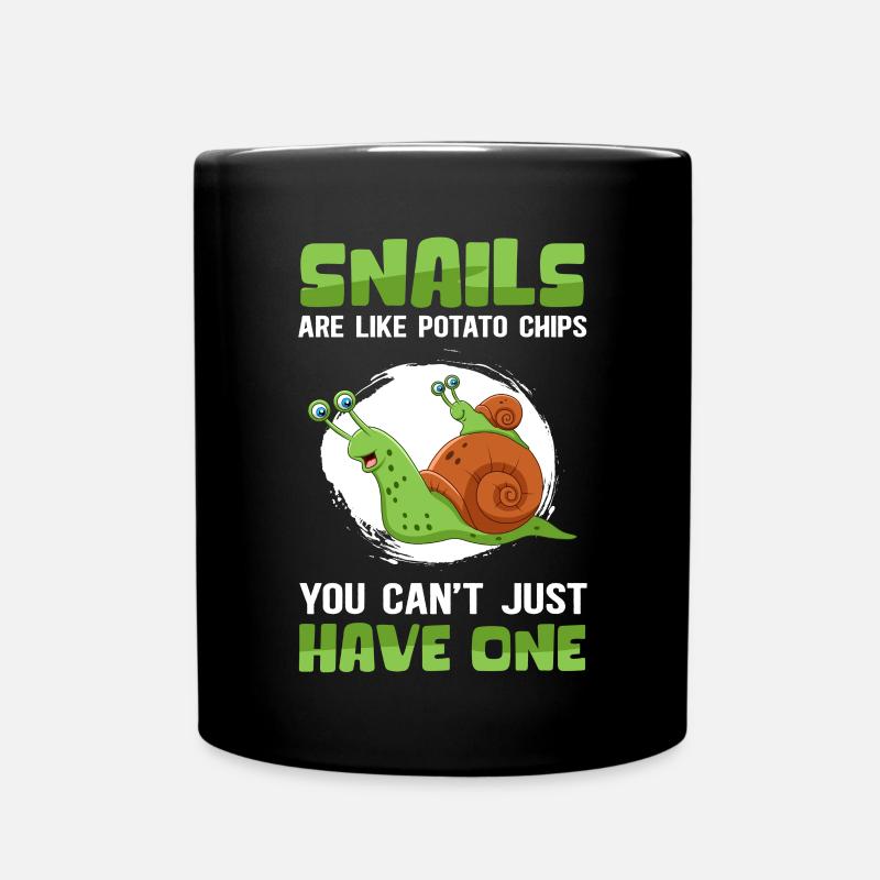 Escargot | Drôle de cadeau d’escargots - Mug uni - noir