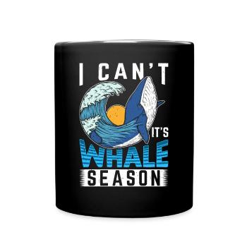 Observation des baleines Observation des baleines Orques Bleu Baleine - Mug uni - noir - Devant