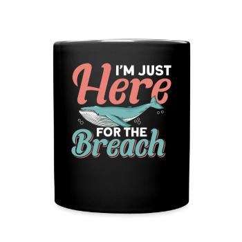 Whale Watching Whale Watching Orca Blue Whale - Full Colour Mug - black - Front