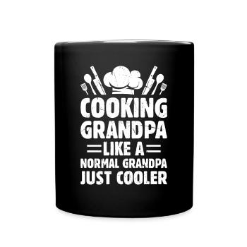Cuisiner grand-père comme un grand-père normal juste plus frais - Mug uni - noir - Devant