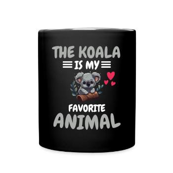 Animal préféré Australie Zoo Animal Cadeau Koala - Mug uni - noir - Devant