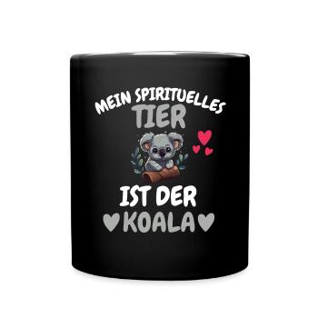 Australien Tier Geschenk Tierliebhaber Koala - Tasse einfarbig - Schwarz - Vorne