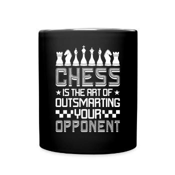 Pièce d’échecs King Pawn Dream - Mug uni - noir - Devant