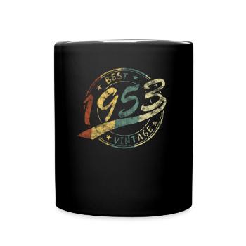 Best Vintage Jahrgang 1953 Retro Design - Full Colour Mug - black - Front