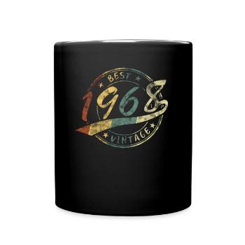 Best Vintage Jahrgang 1968 Retro Design - Full Colour Mug - black - Front