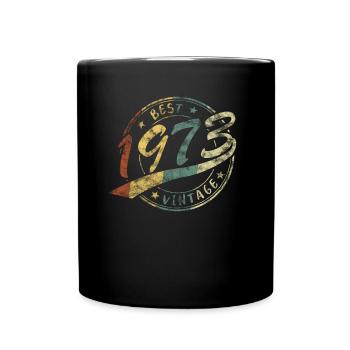 Best Vintage Jahrgang 1973 Retro Design - Full Colour Mug - black - Front