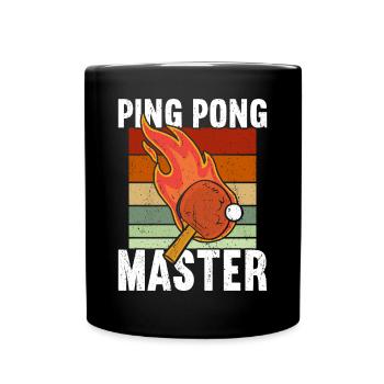 Ping Pong Table Tennis Ping-Pong - Mug uni - noir - Devant