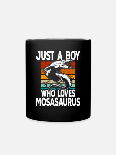 Mosasaurus Dinosaurier - Tasse einfarbig - Schwarz