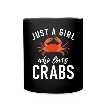 Krabbenliebhaber Geschenke - Tasse einfarbig - Schwarz - Vorne