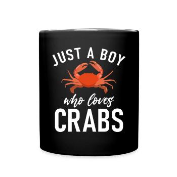 Krabbenliebhaber Geschenke - Tasse einfarbig - Schwarz - Vorne