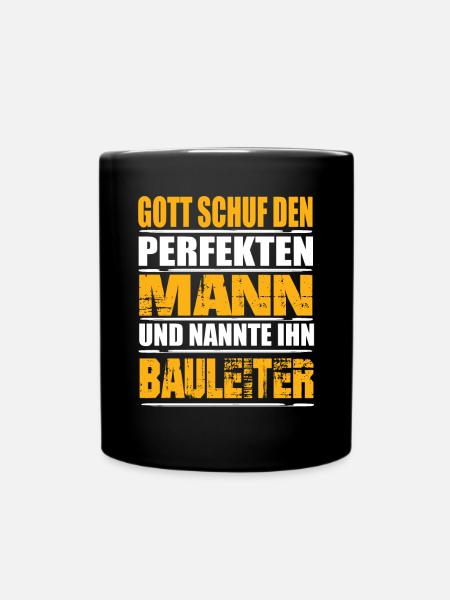 Bauleiter - Tasse einfarbig - Schwarz