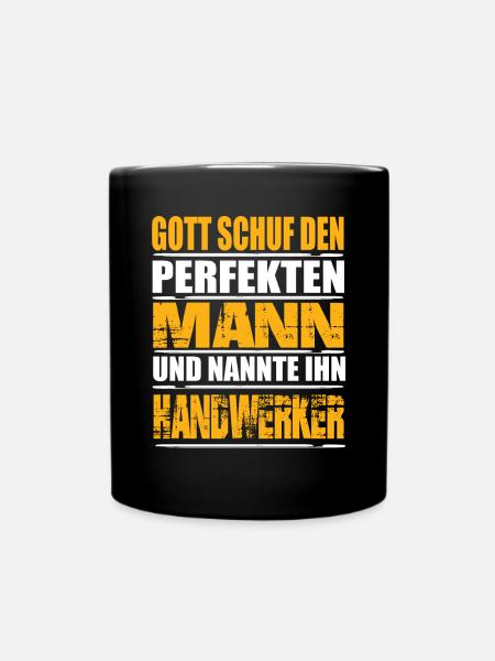 Handwerker - Tasse einfarbig - Schwarz