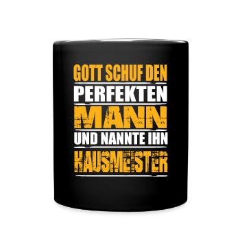Hausmeister - Tasse einfarbig - Schwarz - Vorne
