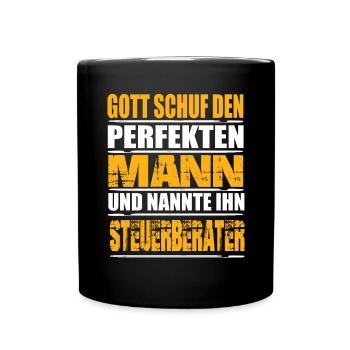Steuerberater - Tasse einfarbig - Schwarz - Vorne