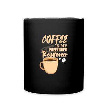 Kaffee Koffein Espresso Barista Geschenk - Tasse einfarbig - Schwarz - Vorne