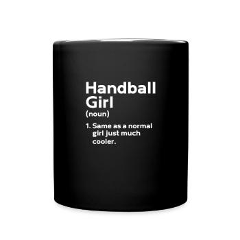 Handball - Full Colour Mug - black - Front