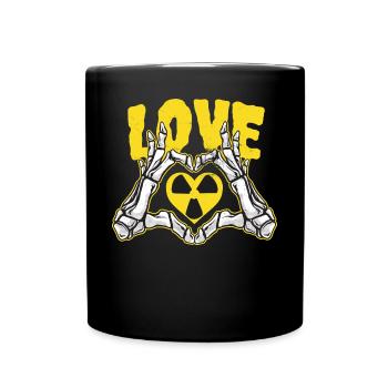 Love Radiologie Tech Heart - Mug uni - noir - Devant