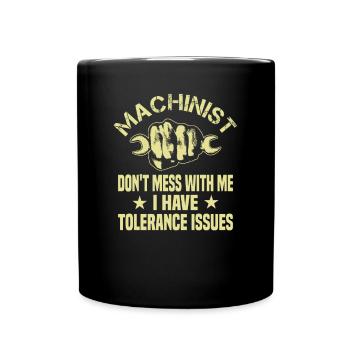 Problèmes de tolérance des mécaniciens du CNC - Mug uni - noir - Devant