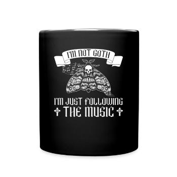 Je ne suis pas gothique, je suis juste la musique - Goth - Mug uni - noir - Devant