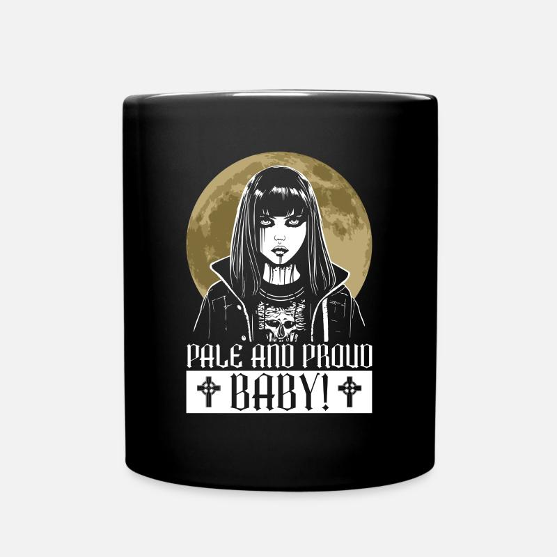 Pâle et fier, bébé! - Moonton Gothique - Mug uni - noir