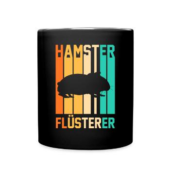 Nagetier Hamsterbesitzer Hamster - Tasse einfarbig - Schwarz - Vorne