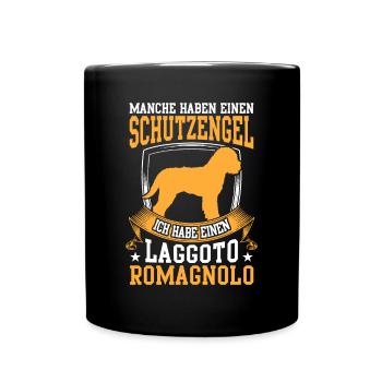 Habe einen Lagotto Romagnolo Wasserhund - Tasse einfarbig - Schwarz - Vorne