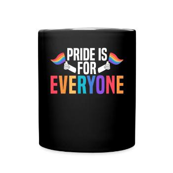 La fierté est pour tout le monde Mois arc-en-ciel LGBTQ Gay - Mug uni - noir - Devant