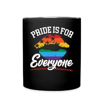 La fierté est pour tout le monde Mois arc-en-ciel LGBTQ Gay - Mug uni - noir - Devant