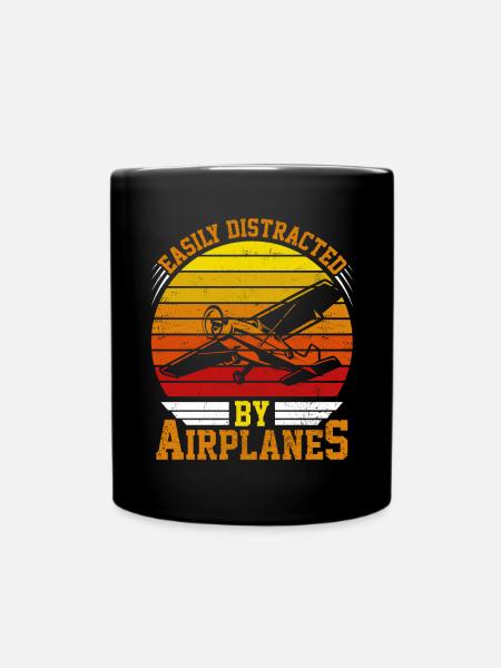 pilot lustiger Spruch - Tasse einfarbig - Schwarz