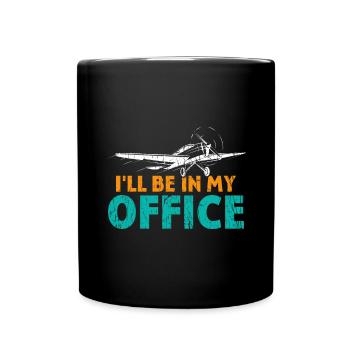 I be in my Office - Full Colour Mug - black - Front