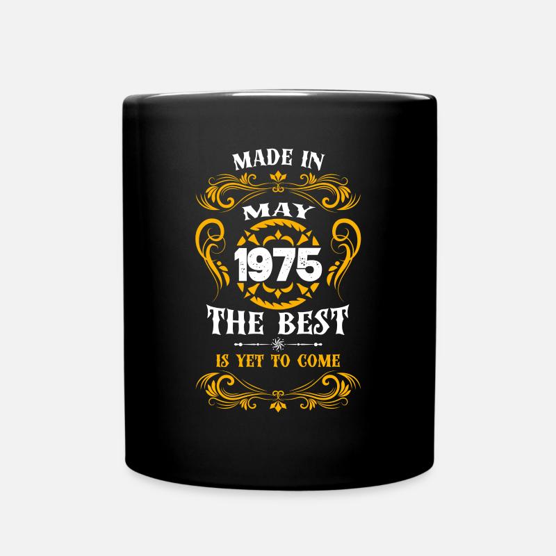 Fabriqué en mai 1975 Le meilleur - Mug uni - noir