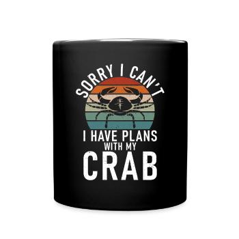 Cadeaux Crab Lover - Mug uni - noir - Devant