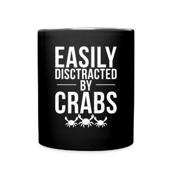 Krabbenliebhaber Geschenke - Tasse einfarbig - Schwarz - Vorne