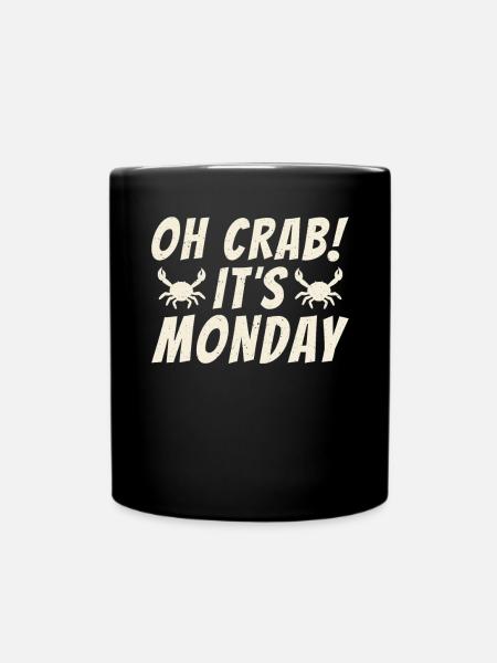Krabbenliebhaber Geschenke - Tasse einfarbig - Schwarz